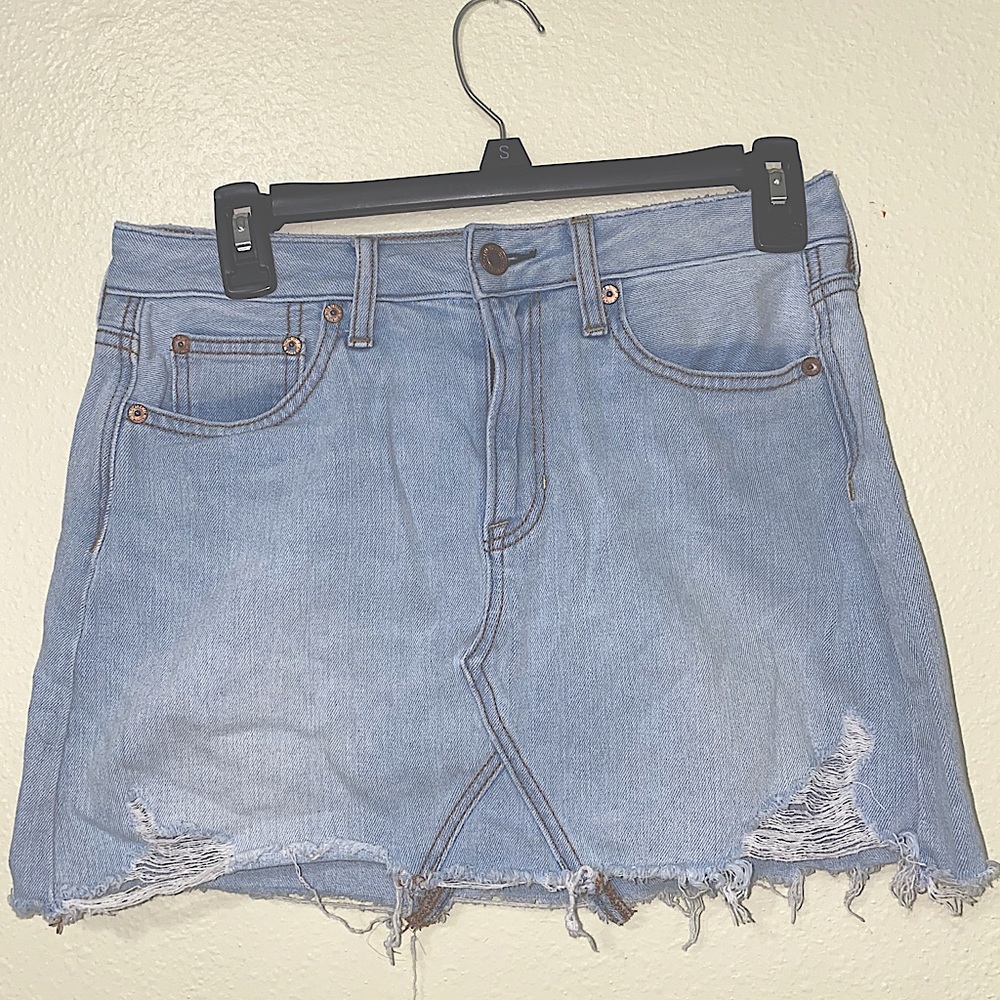 American Eagle High Waisted Jean Skirt